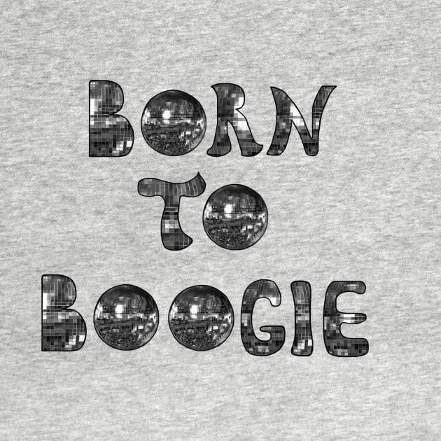 Born to Boogie 1970s Silver by Art by Deborah Camp